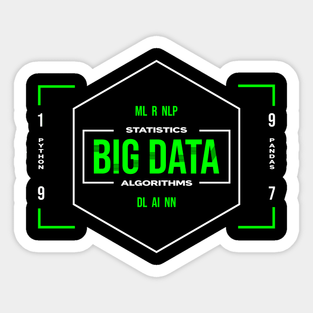 Big Data Sticker by Peachy T-Shirts